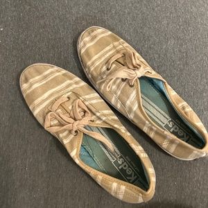 Tan/White Keds